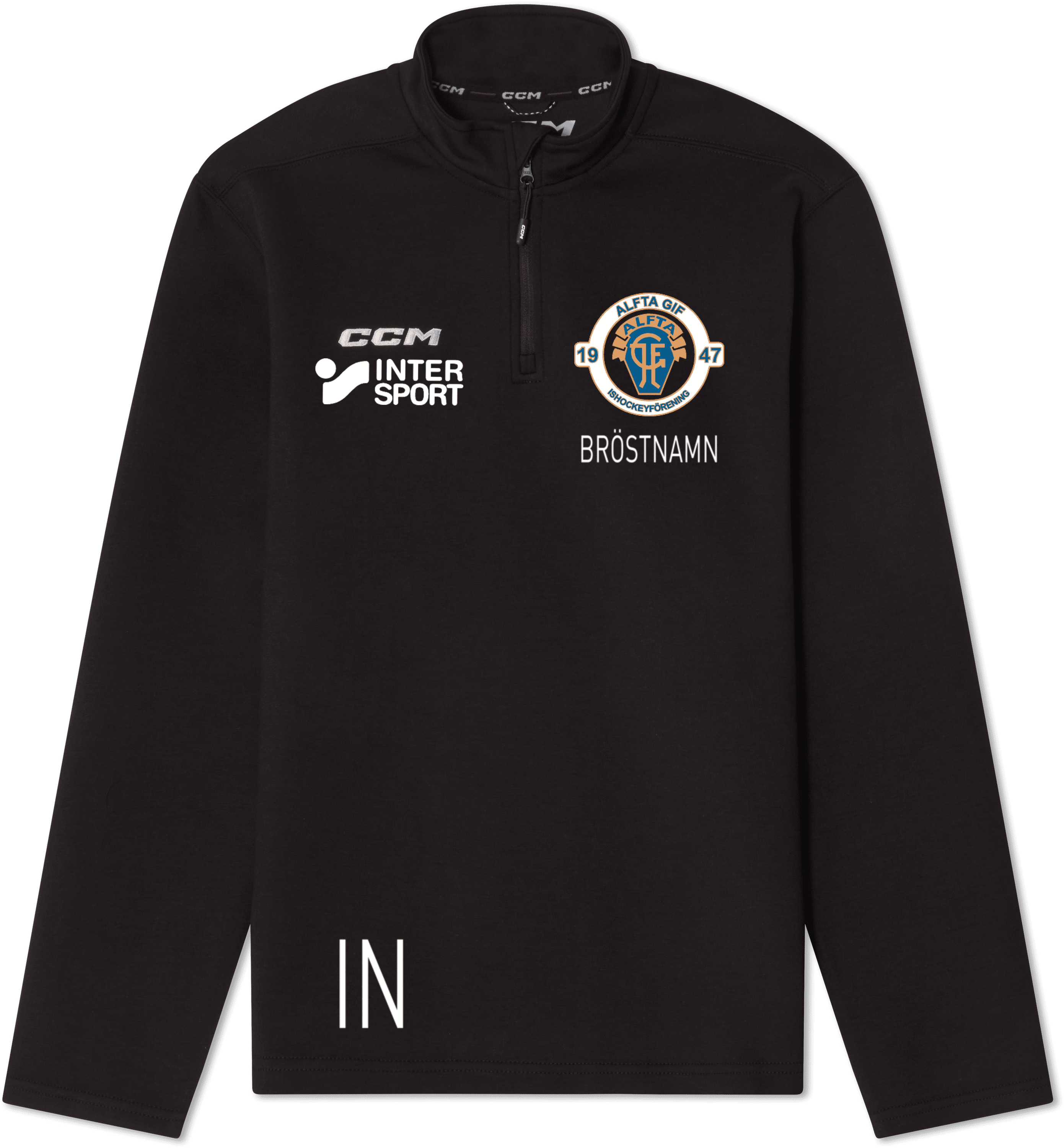 CCM Hockey Locker Room 1/4 zip JR fleecetröja