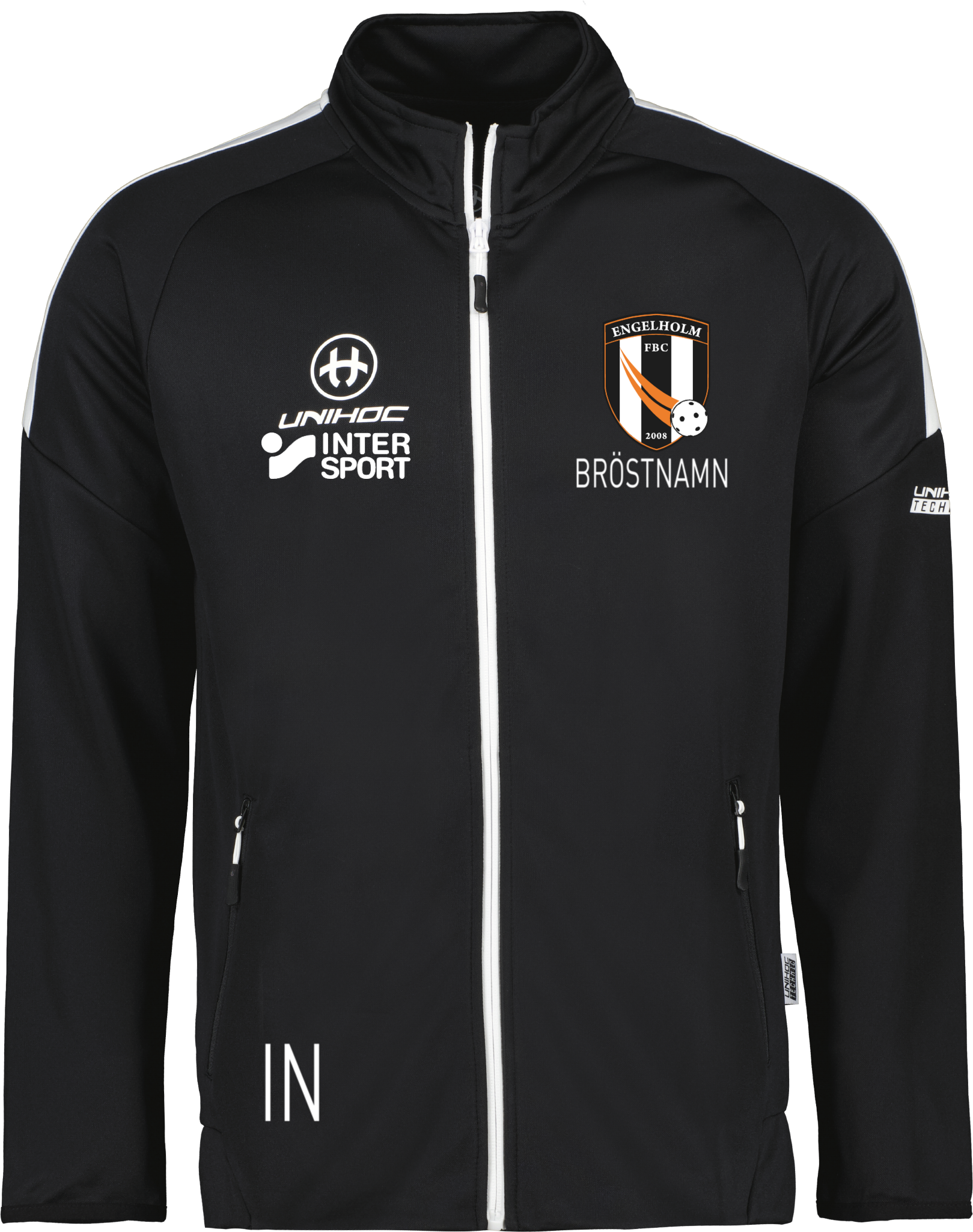 Unihoc Jacket Jr Technic black/white