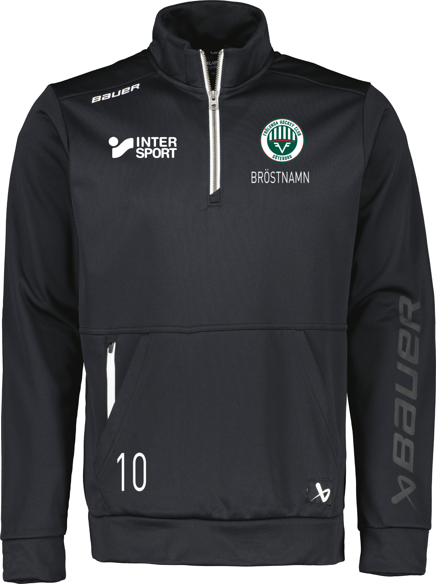 Bauer Hockey Team Fleece 1/2 Zip Sr träningströja