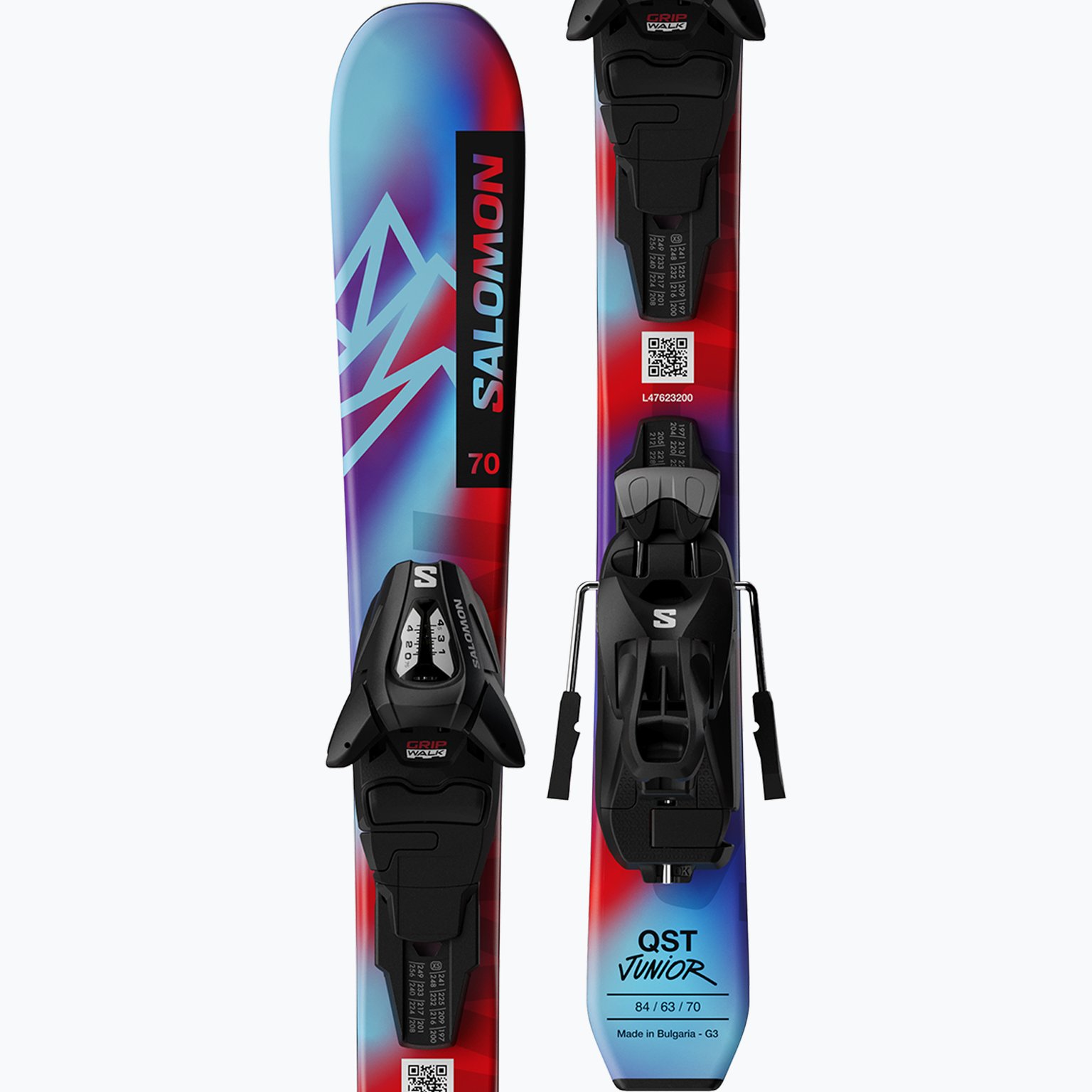 Salomon QST XS JR  + C5 GW alpinskidor