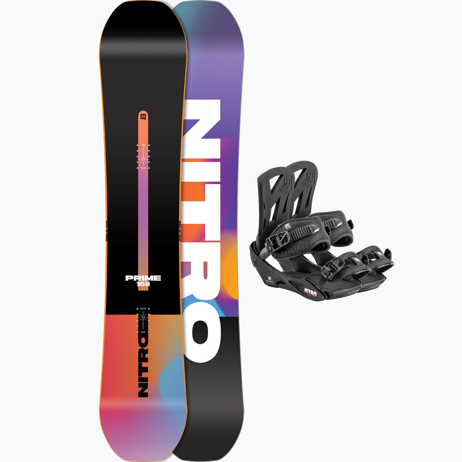 Nitro Prime Chroma 155-158 + Staxx snowboard