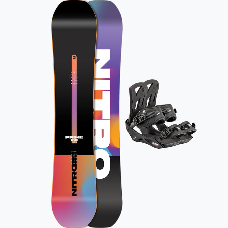 Nitro Prime Chroma Wide + Staxx snowboard