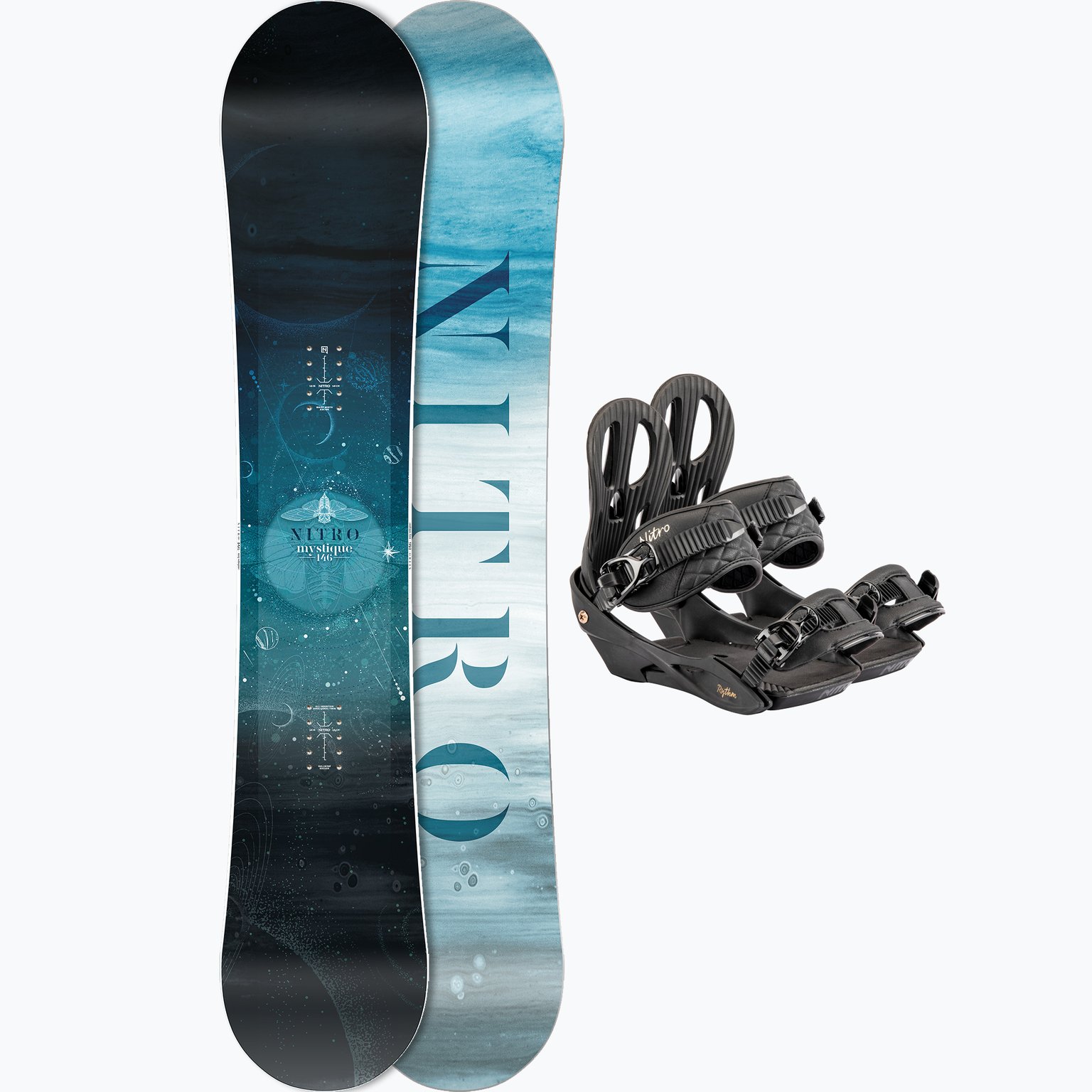 Nitro Mystique 138-146 + Rythm S W snowboard