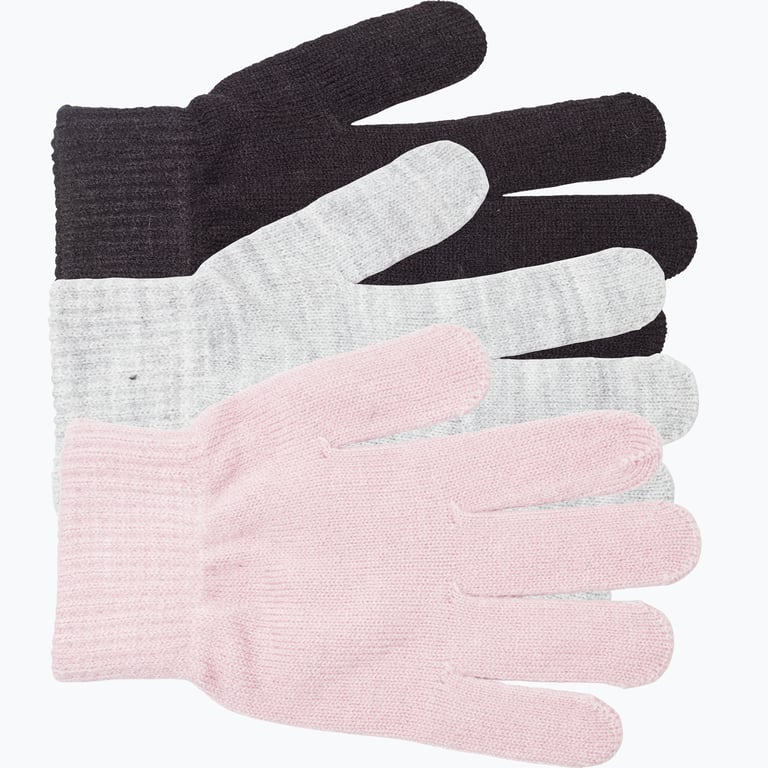 McKinley Magic Glove 3-pack JR fingervantar Flerfärgad