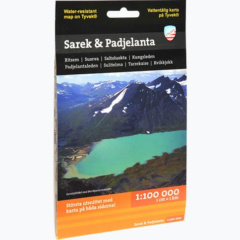 Calazo Sarek & Padjelanta 1:100.000 karta  Flerfärgad