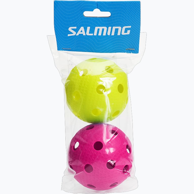 Salming Floorball Flow 2-Pack innebandyboll Flerfärgad