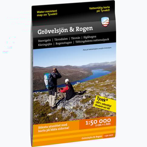 Calazo Grövelsjön & Rogen 1:50 000 karta Flerfärgad