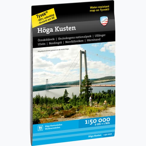 Calazo Höga Kusten 1:50 000 karta Flerfärgad