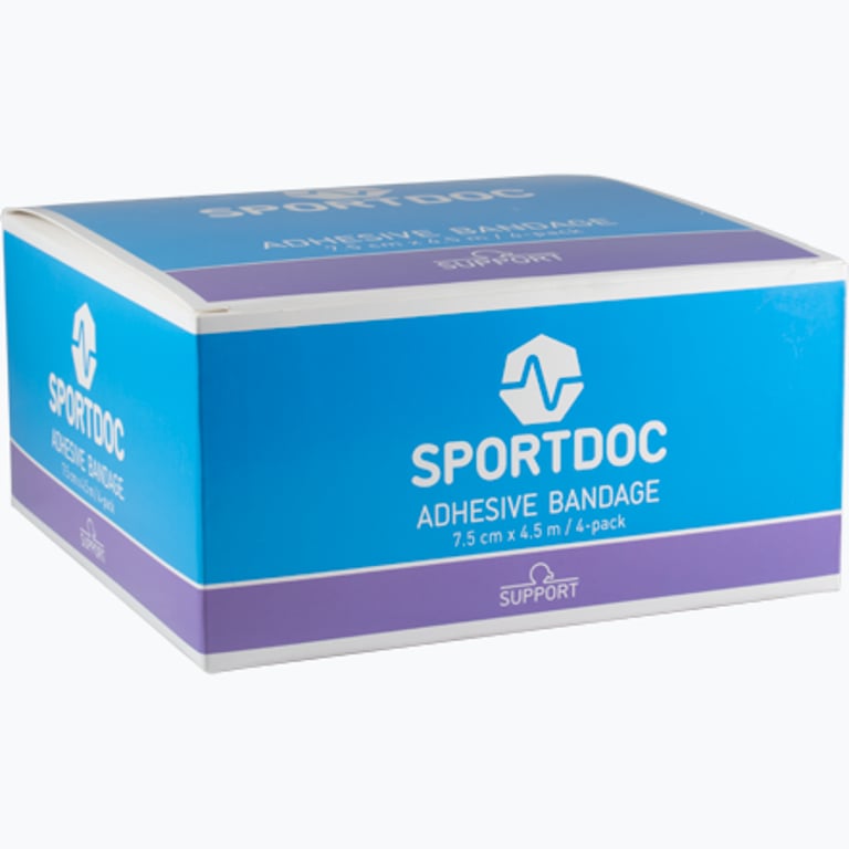 SPORTDOC Adhesive Bandage 7,5 cm x 4,5 m (4-pack in box) Flerfärgad