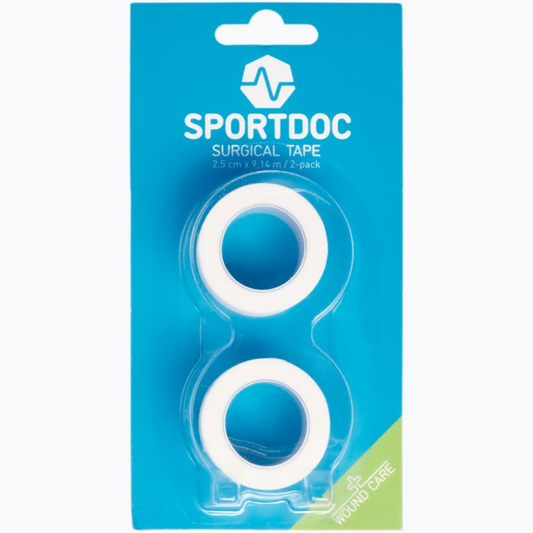 SPORTDOC Kirurgtejp 2,5cmx9,14m (2-pack) Vit