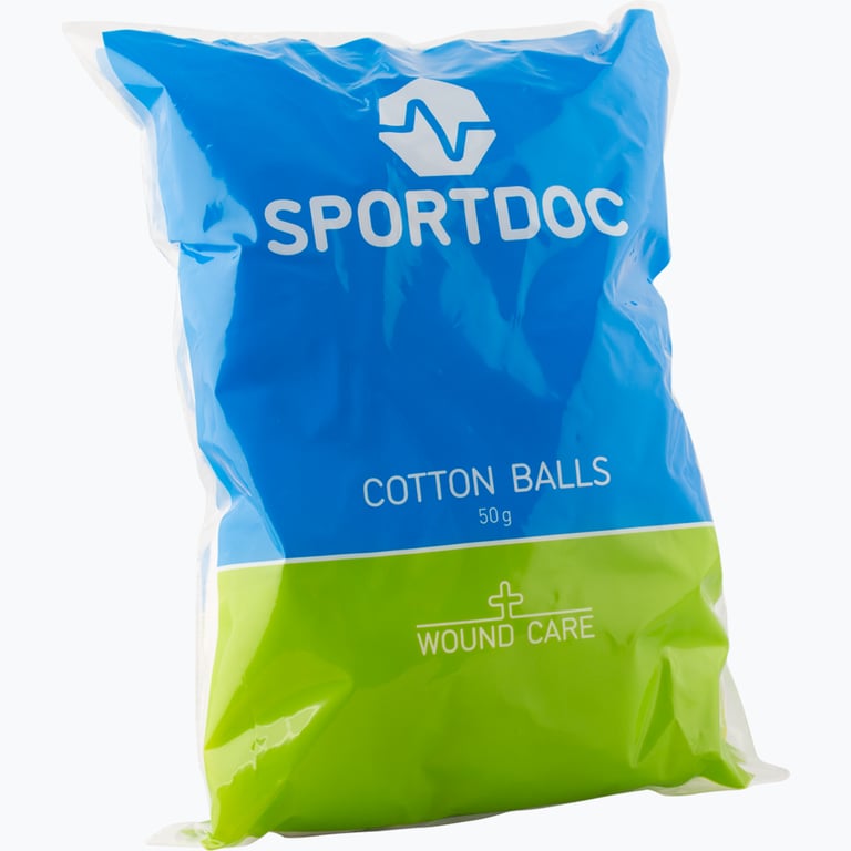 SPORTDOC Cotton Balls 50gr Zip Bag (Bomullstussar big-pack) Vit