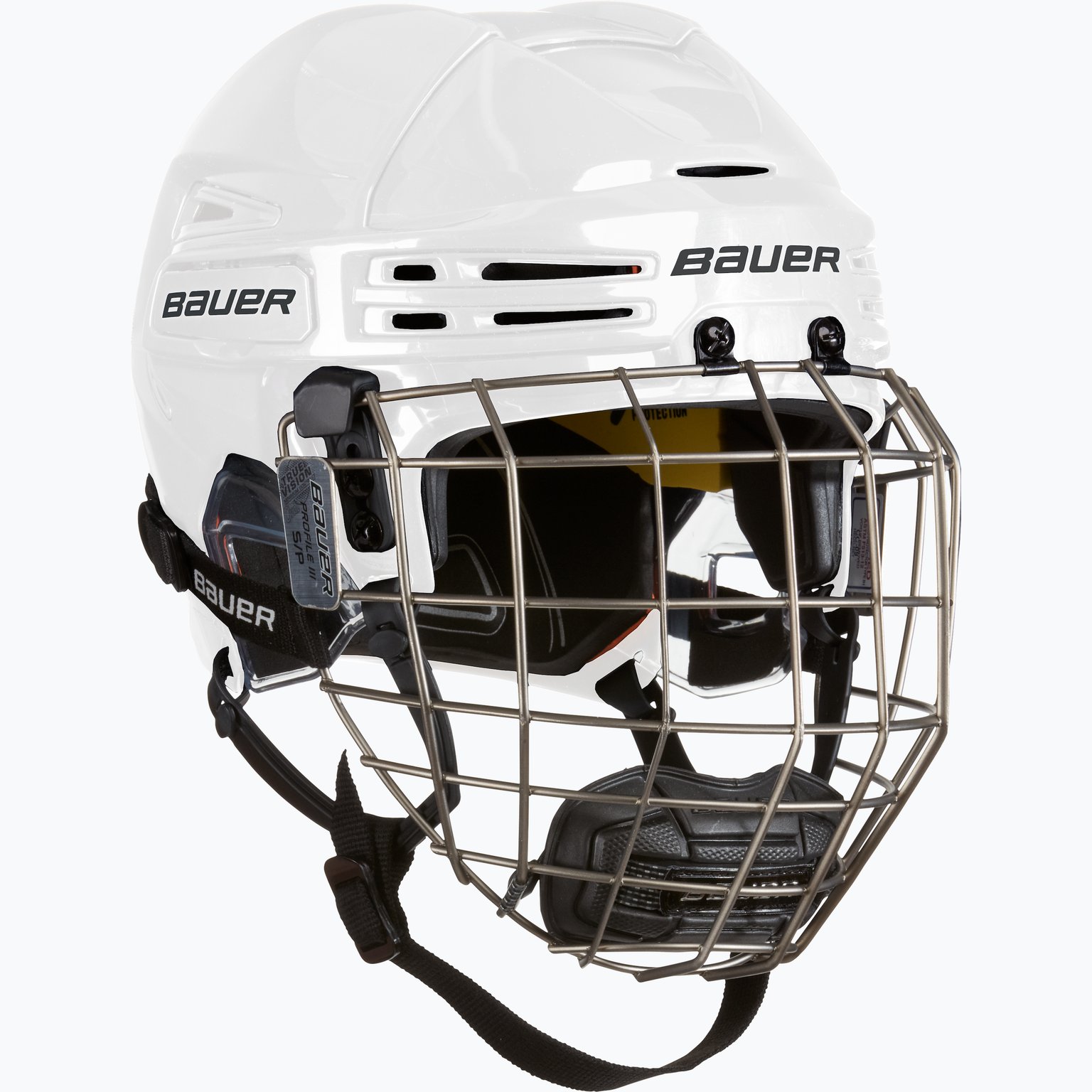 Bauer Hockey RE-AKT 75 HELMET COMBO - Hjälm 1 Vit