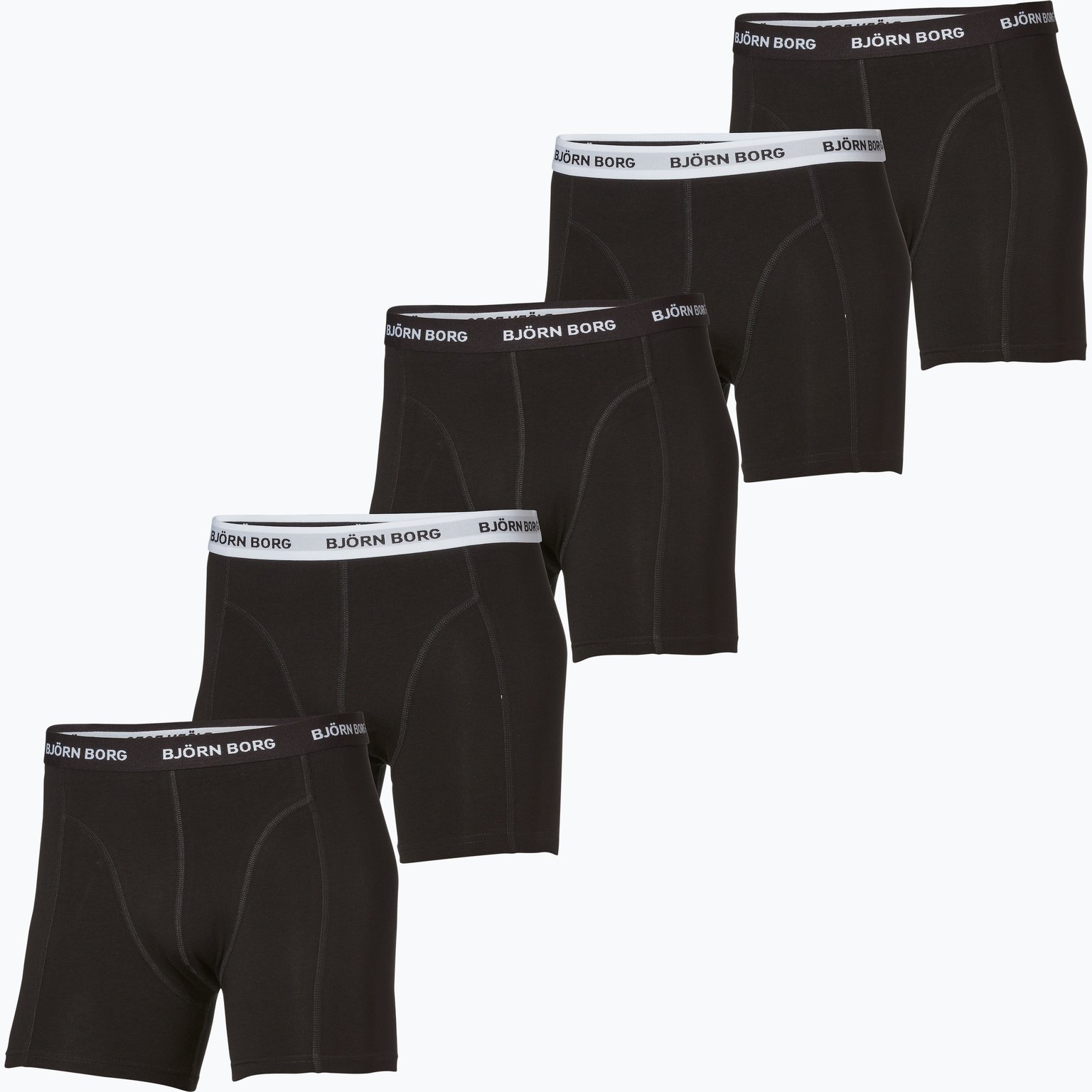 Björn Borg BJÖ 5p SHORTS NOOS SOLIDS Svart