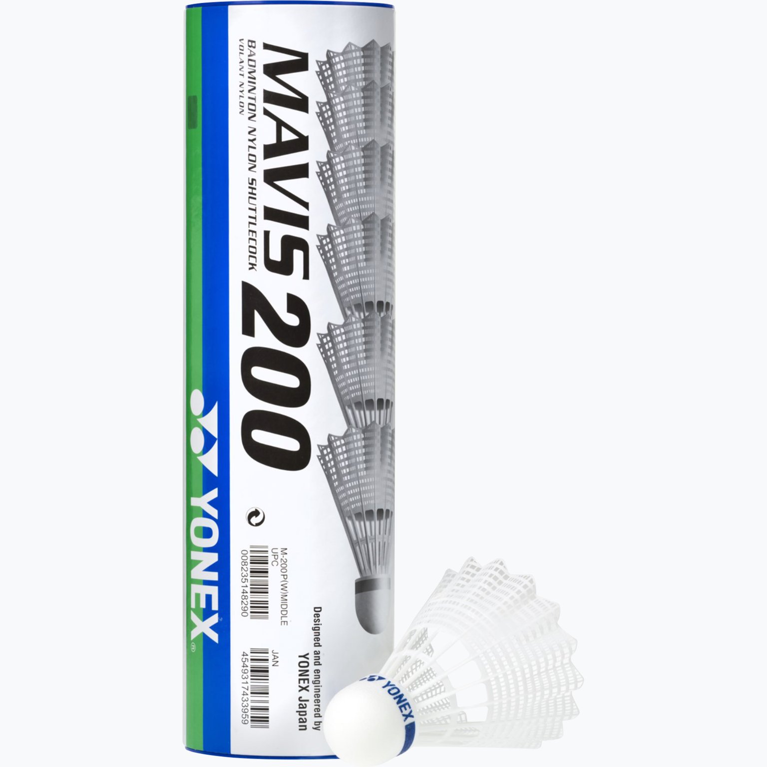 Yonex Mavis 200 6-pack badmintonbollar Gul