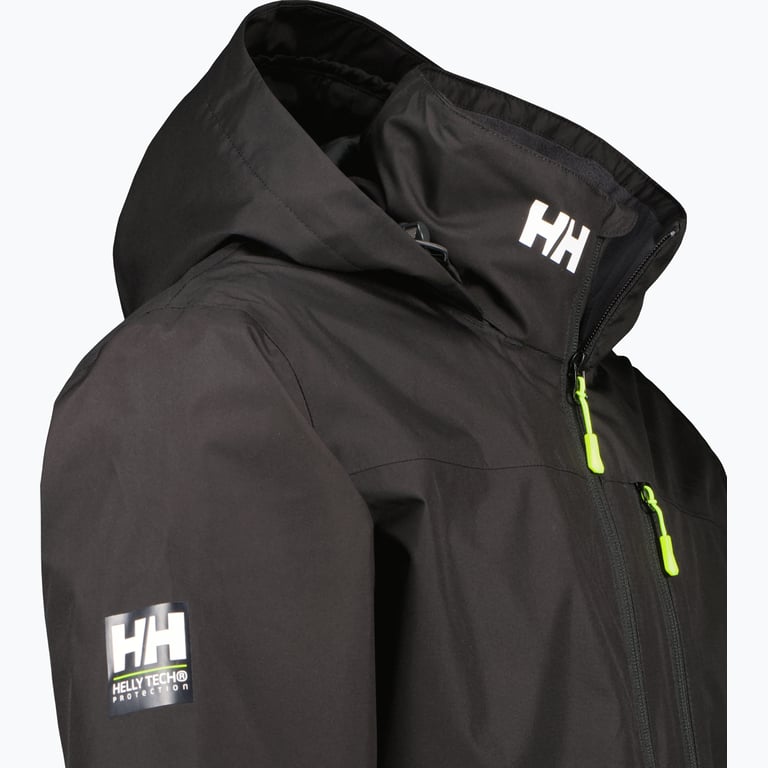 Helly Hansen Crew Hooded Midlayer seglarjacka Svart