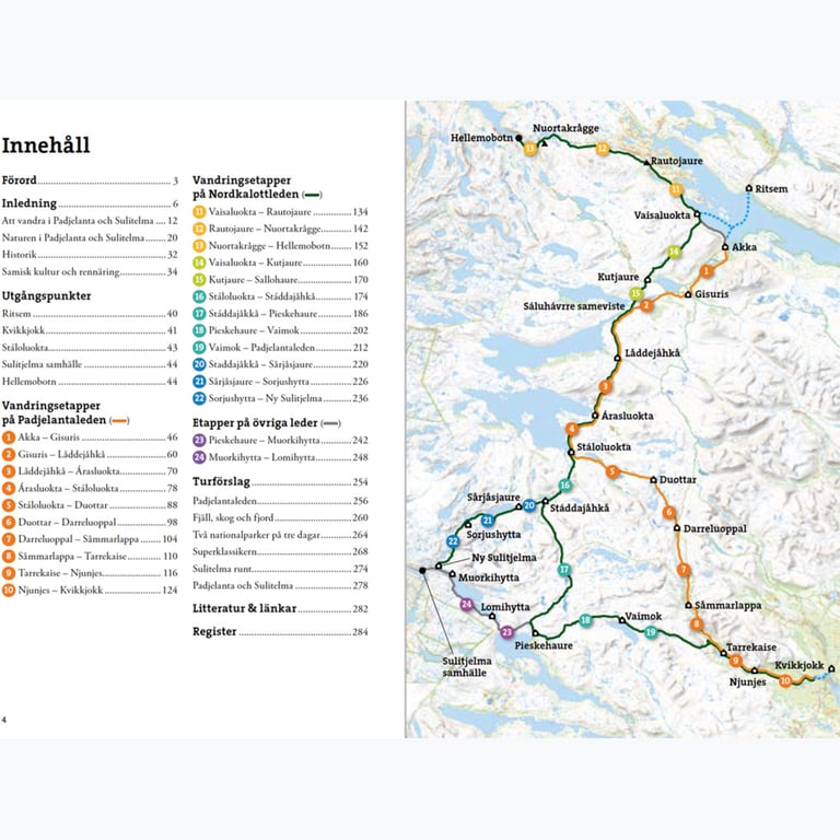 Calazo Fjällvandra i Padjelanta & Sulitelma guidebok Flerfärgad