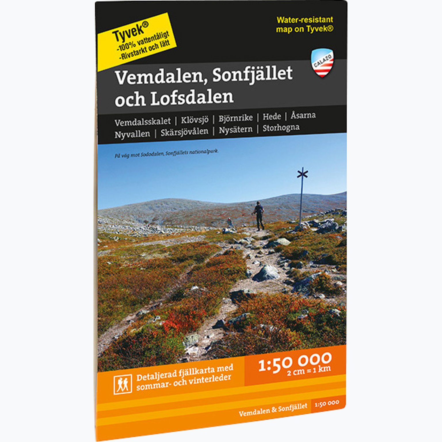 Calazo Vemdalen, Sonfjället & Lofsdalen 1:50 000 Flerfärgad