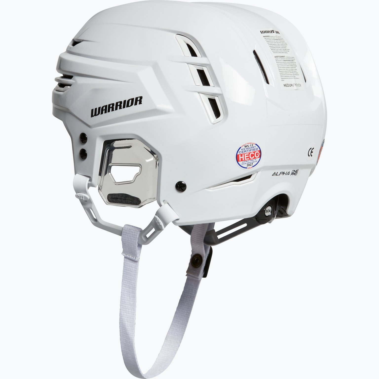 Warrior Hockey Alpha Pro WG Hjälm Vit