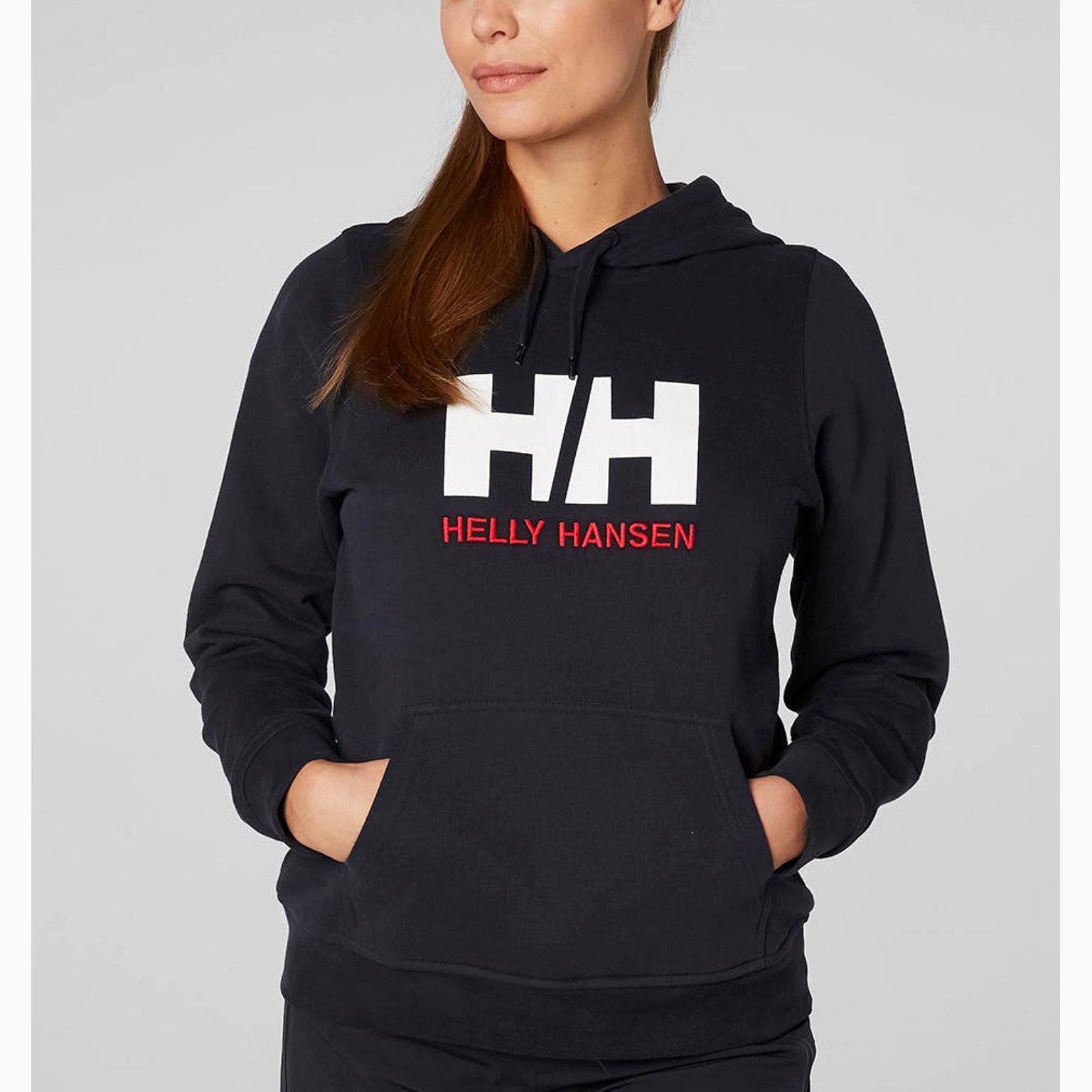 Helly Hansen W HH Logo huvtröja Rosa