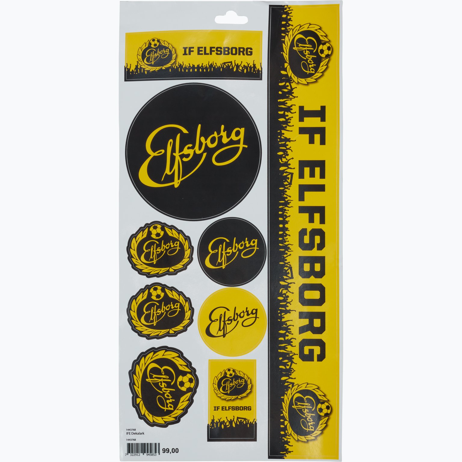 IF ELFSBORG Elfsborgs IF dekalark 20x40cm Svart