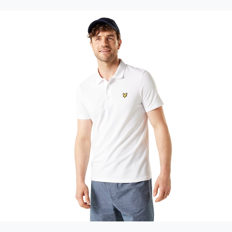 Lyle & Scott Sport Polo piketröja Vit