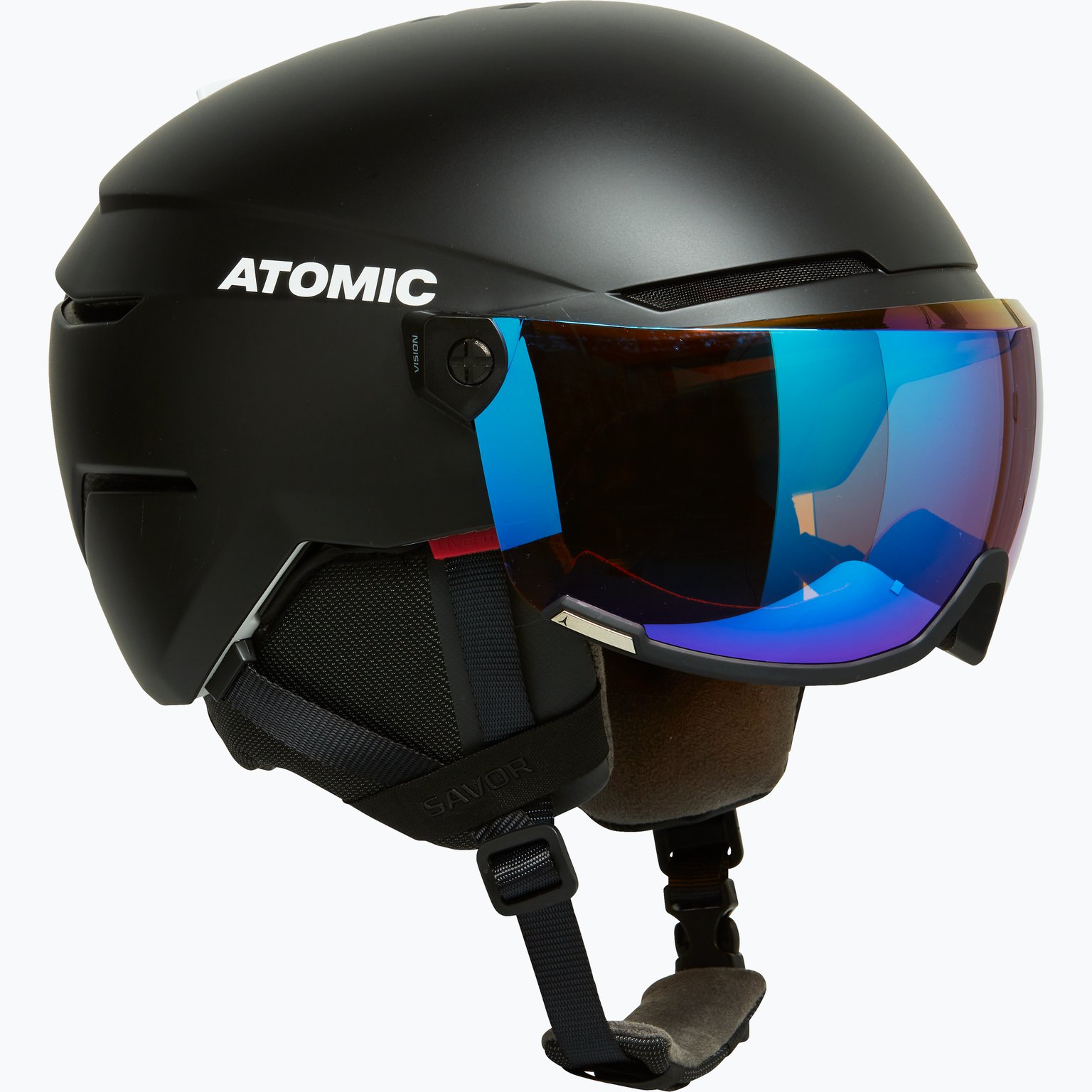 Atomic Savor Visor Stereo skidhjälm Svart