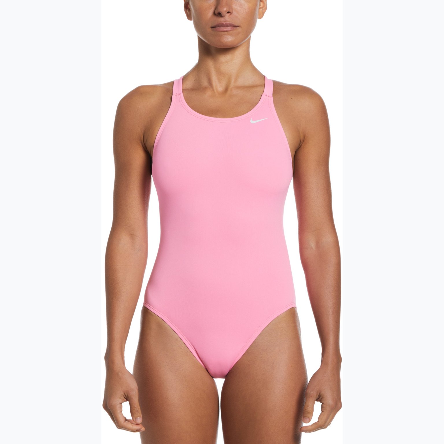 Nike Fast Back One Piece Solid baddräkt Rosa