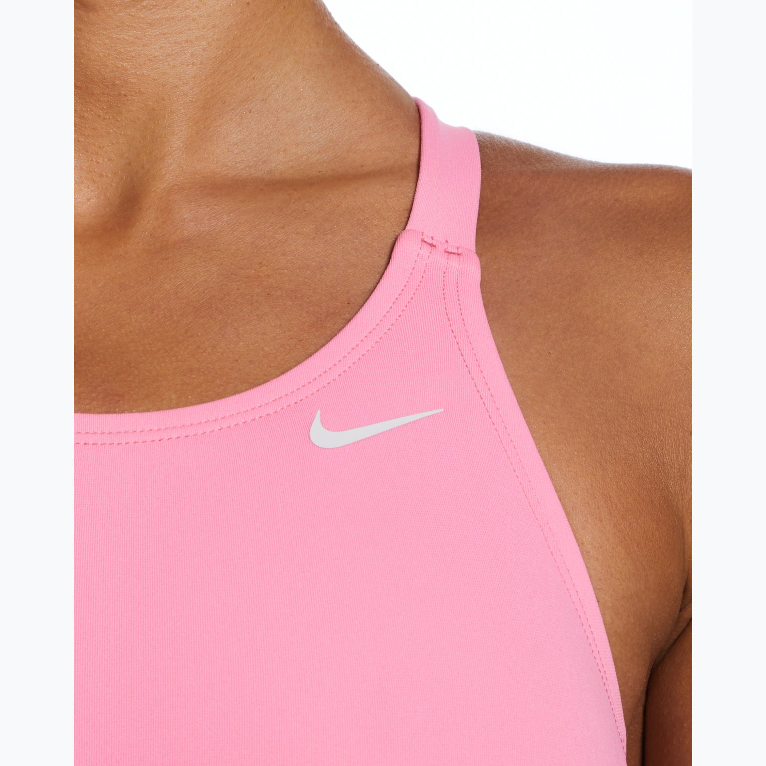 Nike Fast Back One Piece Solid baddräkt Rosa