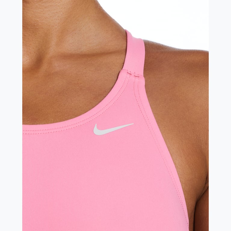 Nike Fast Back One Piece Solid baddräkt Rosa