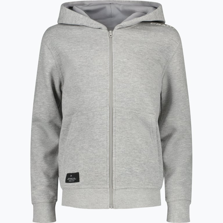 Craft Community Fullzip Jr Hoodie Grå