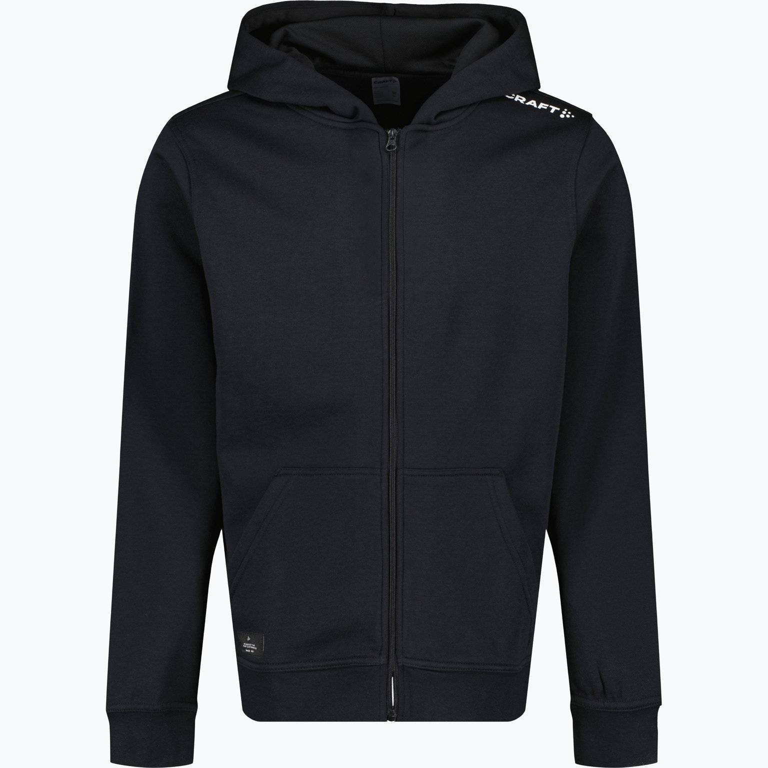 Craft Community Fullzip Jr Hoodie Svart