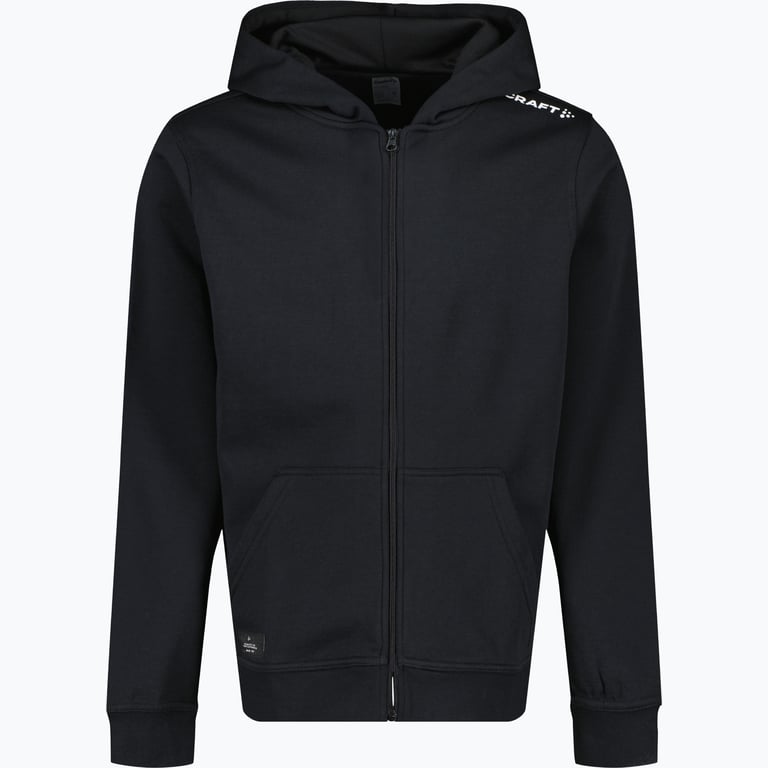 Craft Community Fullzip Jr Hoodie Svart