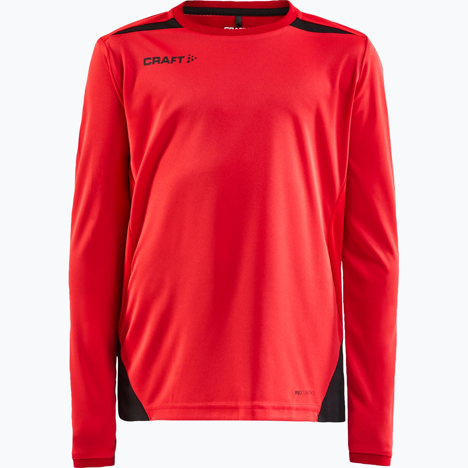Craft Pro Control Impact LS Jr träningströja Röd