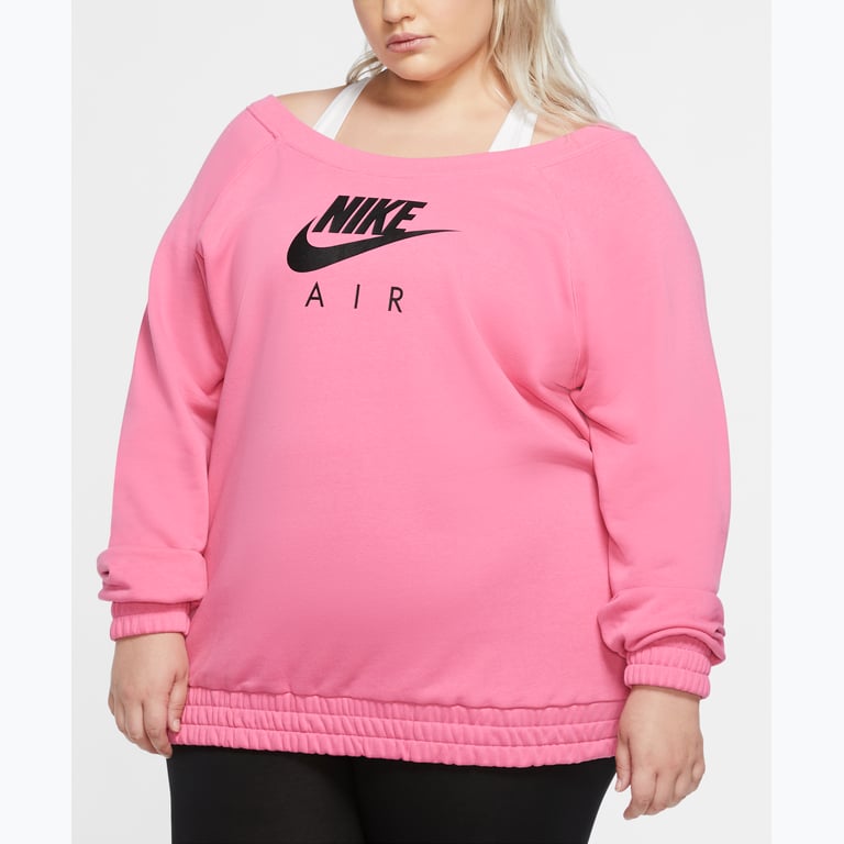 Nike Air W Fleece LS collegetröja Rosa