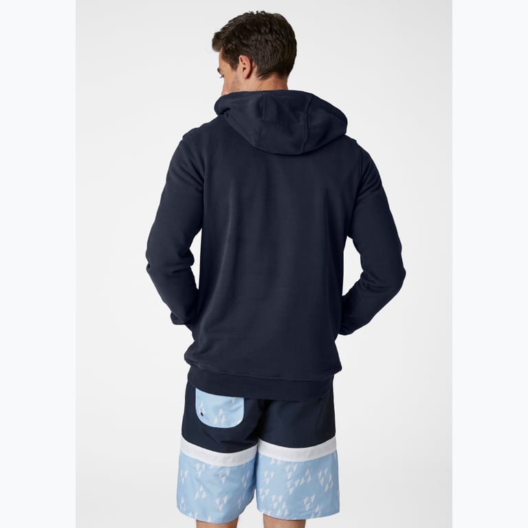 Helly Hansen Logo Hoodie collegetröja Blå