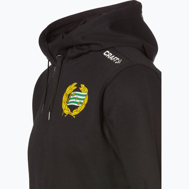 Hammarby Logo FZ M Hoodie Svart