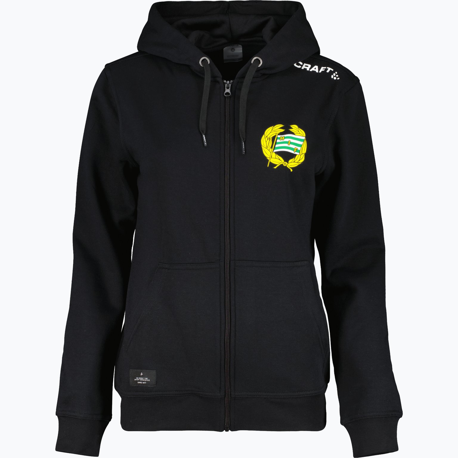 Hammarby Logo FZ W Hoodie Svart