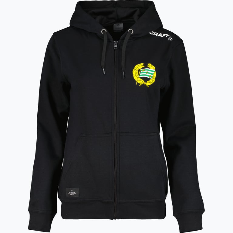 Hammarby Logo FZ W Hoodie Svart