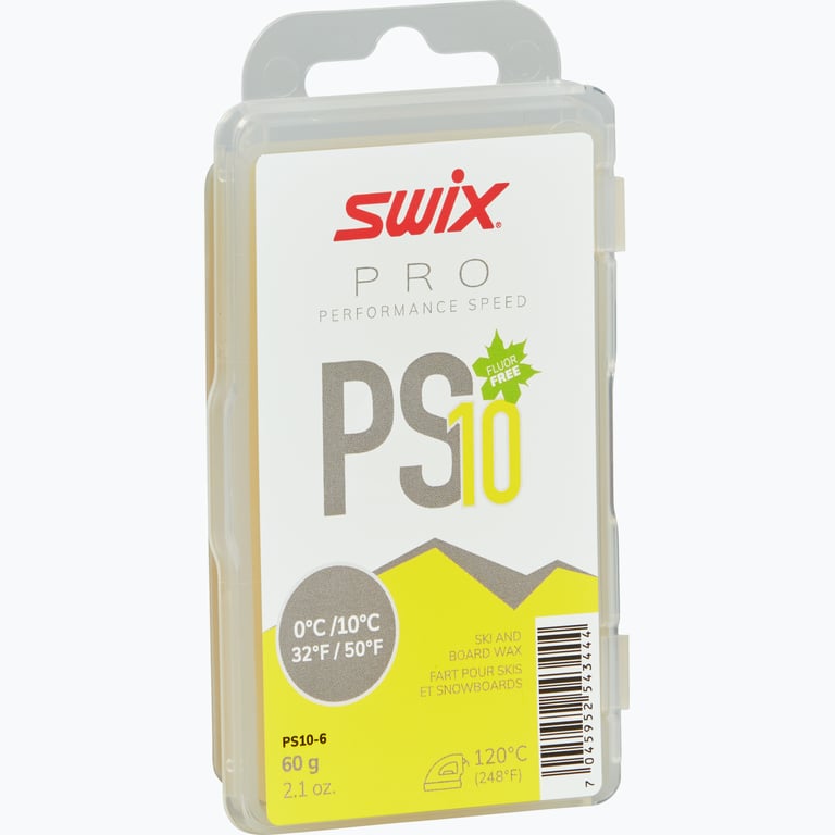 Swix PS10 Yellow 0°C/+10°C 60g glidvalla Gul