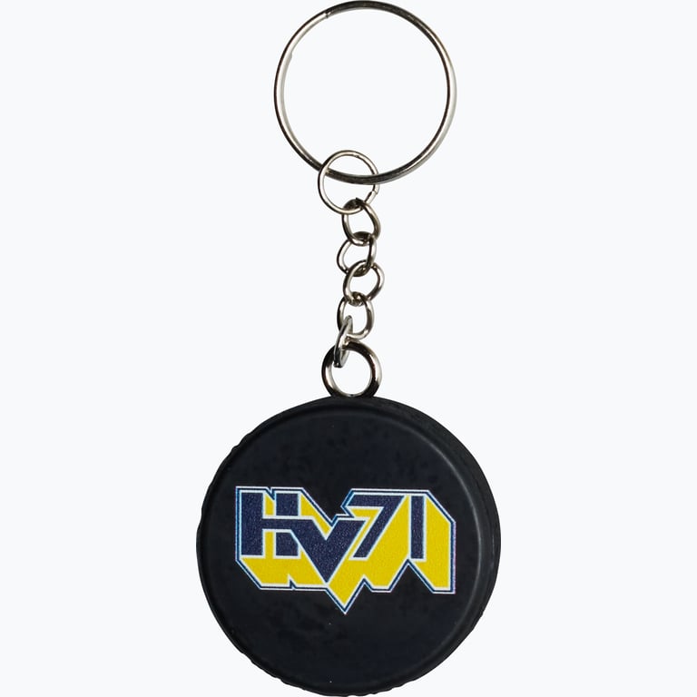 HV71 Puck nyckelring Svart