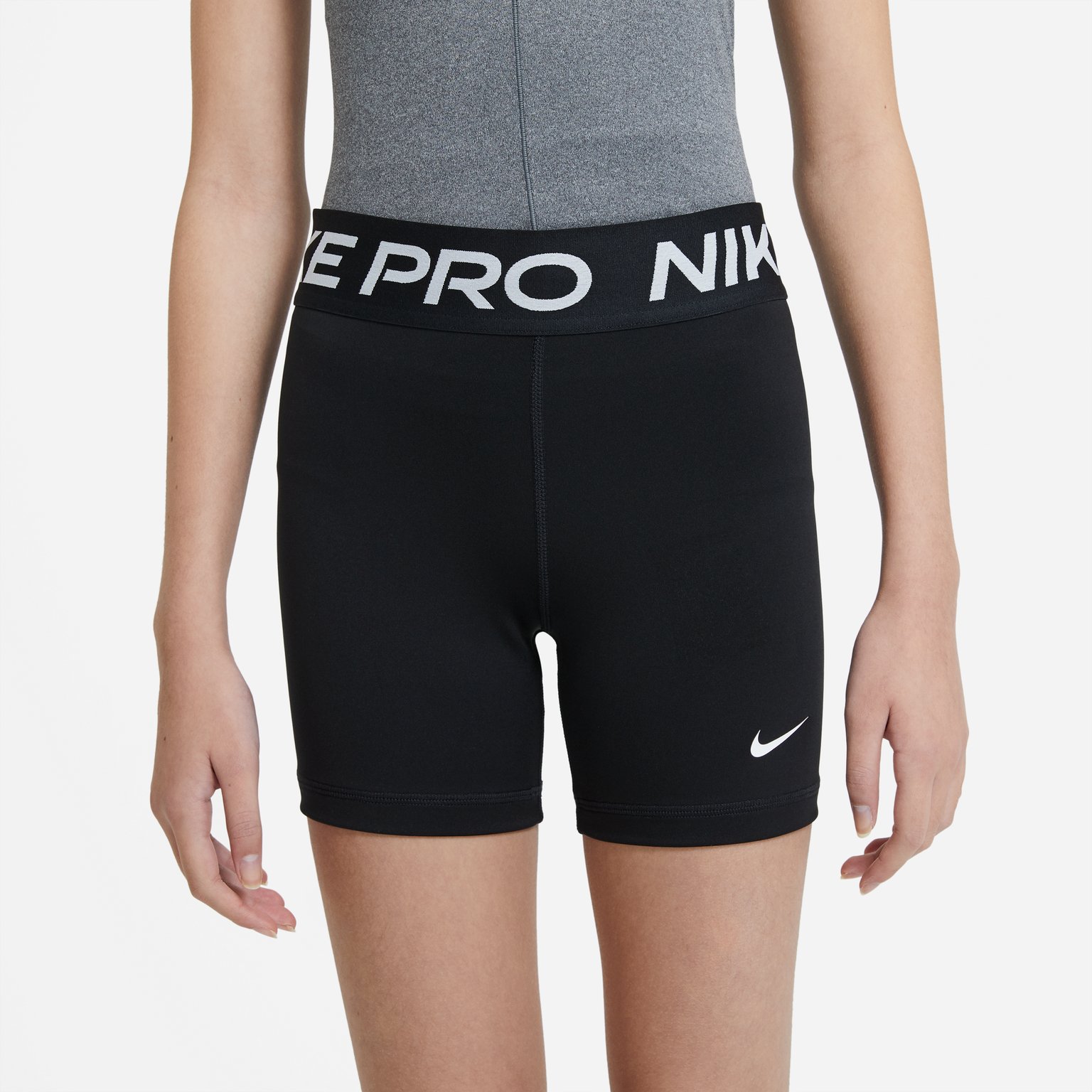 Nike Pro Big Kids 3in träningsshorts Grå