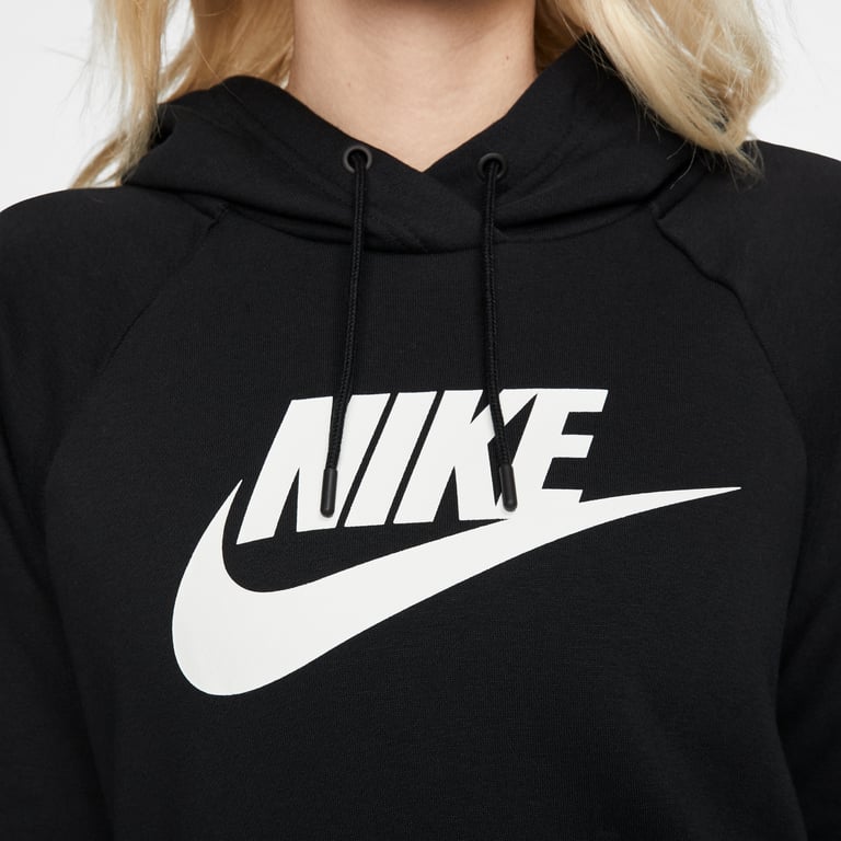 Nike NSW Essential W Fleece PO huvtröja Svart