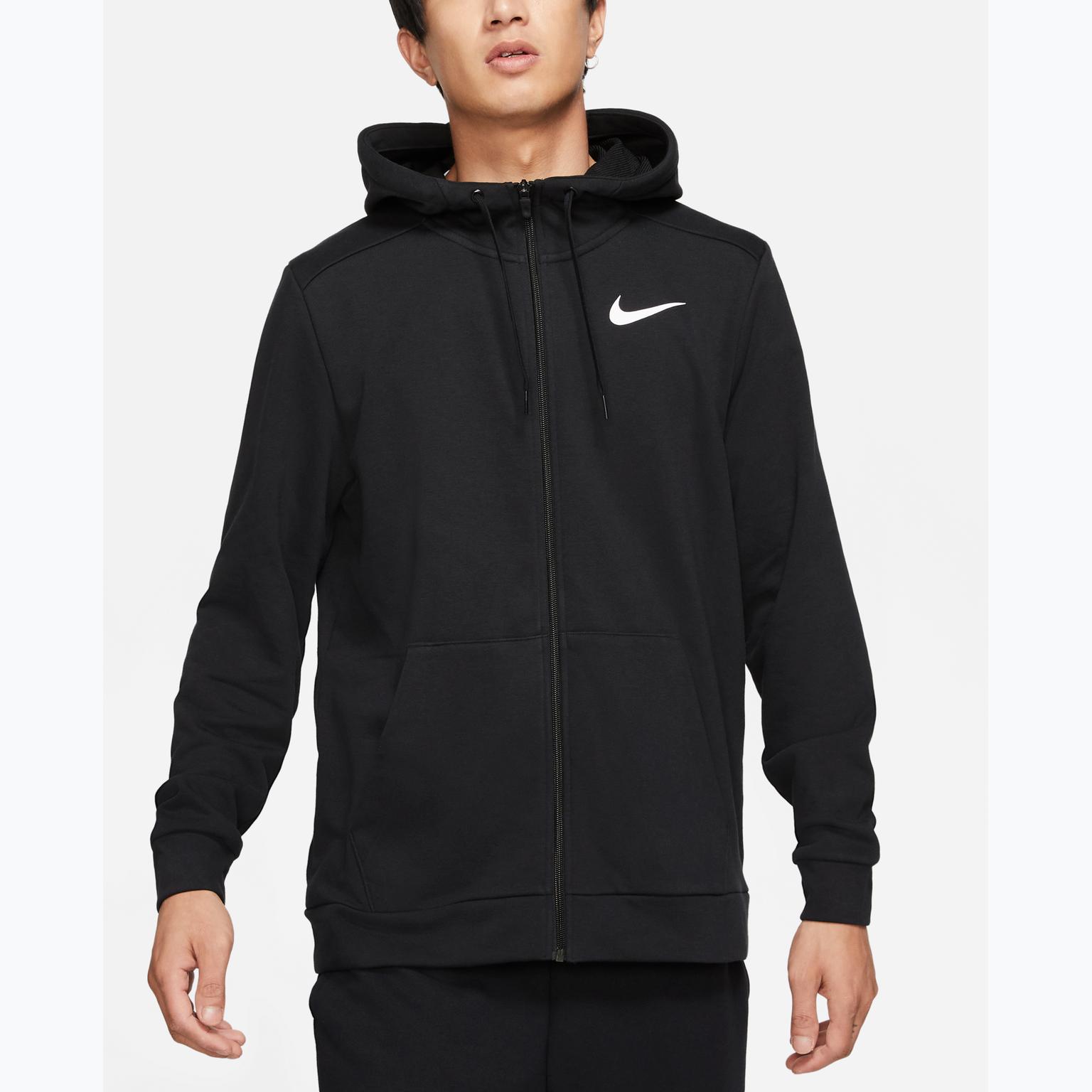Nike DF M FZ Training huvtröja Svart