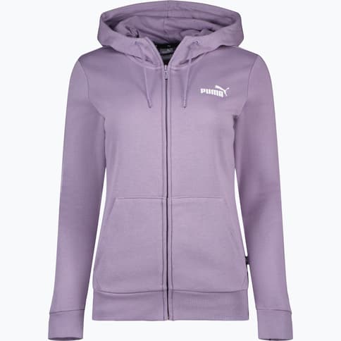 Puma Essentials Full-Zip W huvtröja Lila