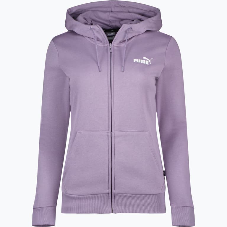 Puma Essentials Full-Zip W huvtröja Lila