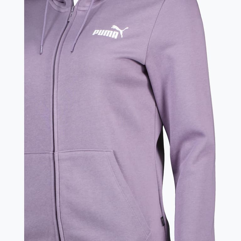 Puma Essentials Full-Zip W huvtröja Lila