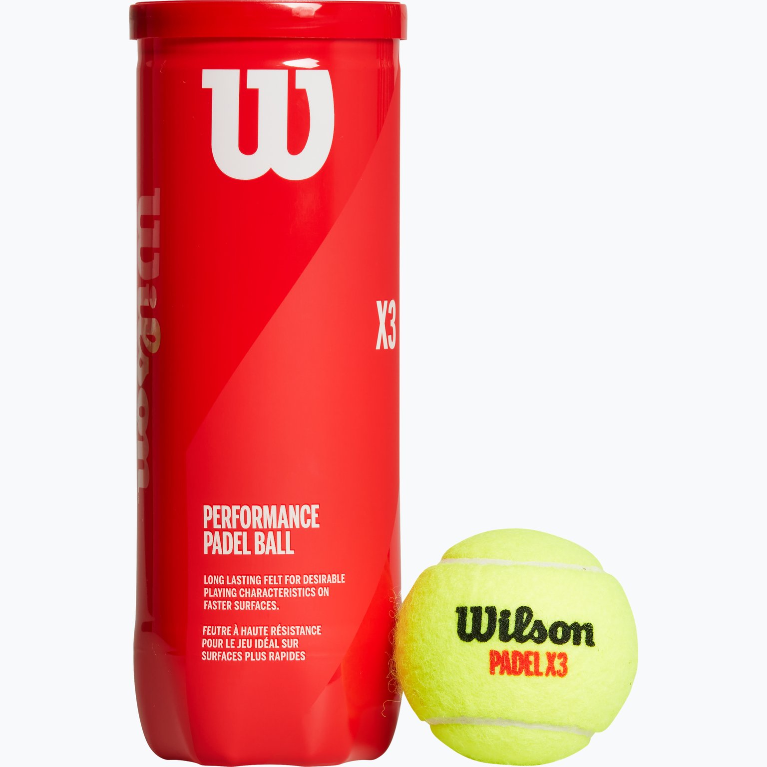 Wilson X3 padelbollar Gul