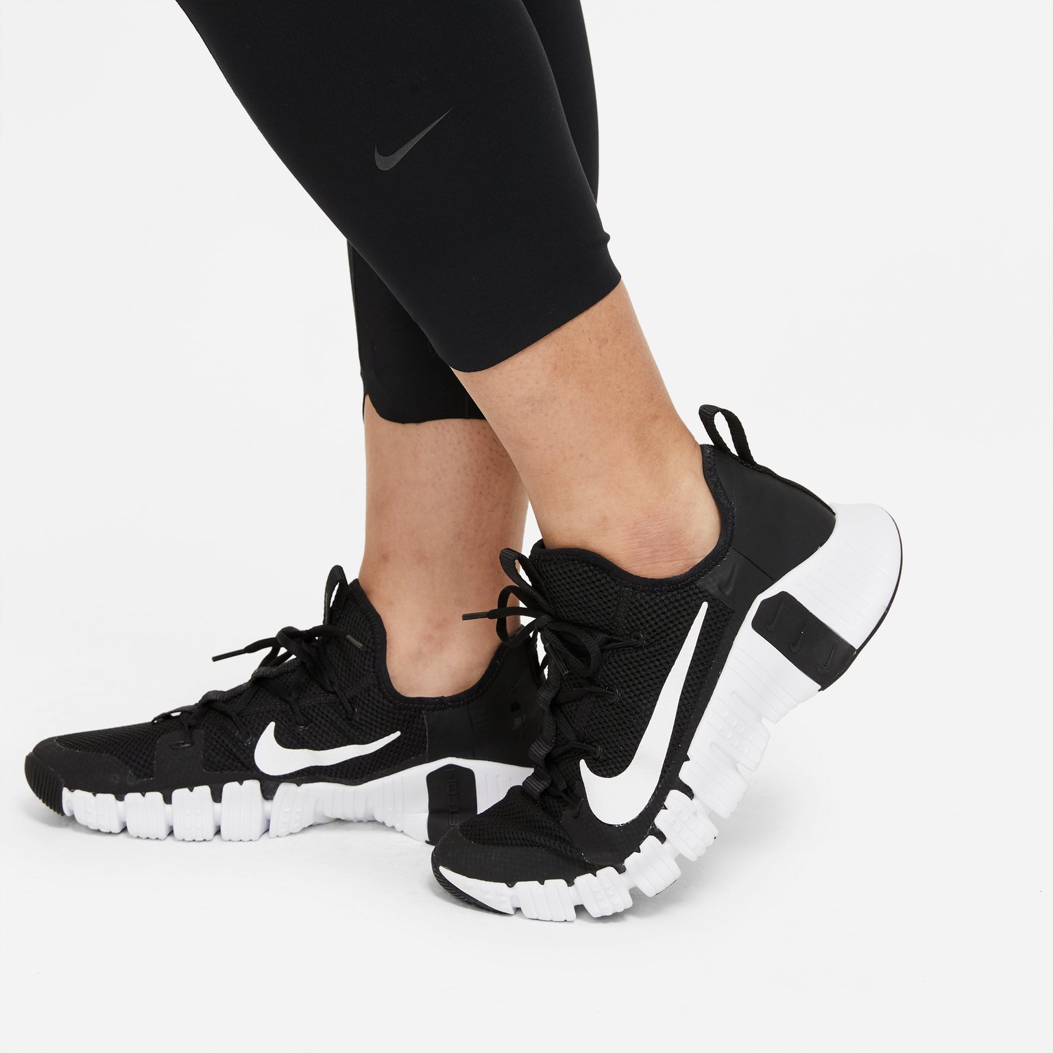 Nike One Luxe Icon Clash W Cropped träningstights Svart