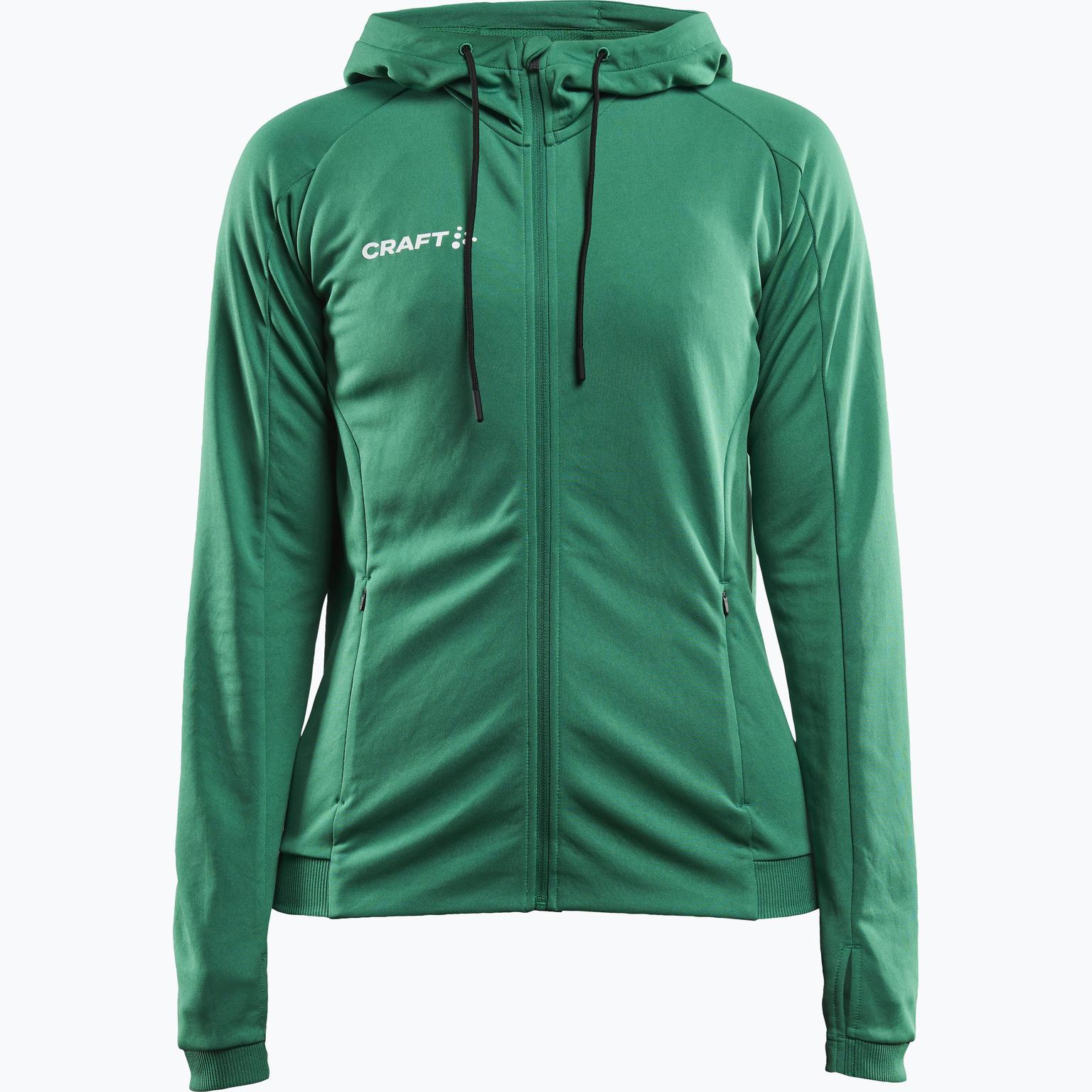 Craft Evolve Fullzip W Hood  Grön