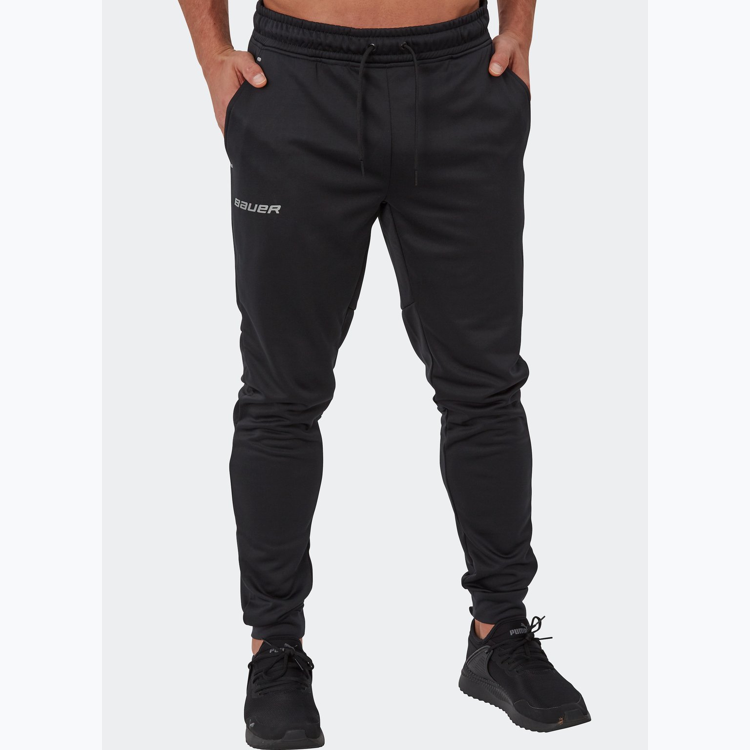 Bauer Hockey Vapor Fleece YTH Jogger Träningsbyxor Svart